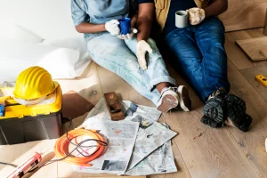 black-couple-renovating-house